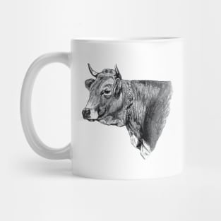 Cow head Vintage Picture Mug